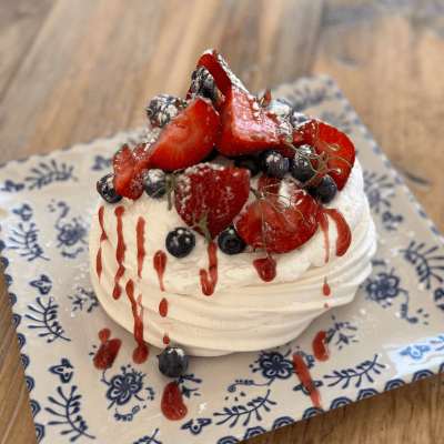 Dessert on a plate